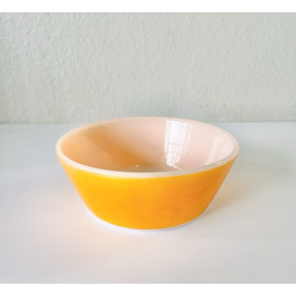 Federal Glass Vintage Soup Cereal 5" Bowl Orange MCM